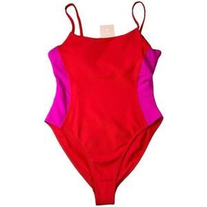 WILO THE LABEL Colorblock One Piece Swim Bathing Suit Size Medium NWT $128 Rare